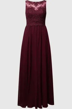 Laona Abendkleid mit Ziersteinen und floralen Stickereien in , Größe S
