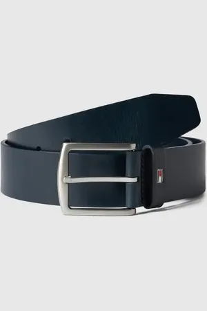 Tommy Hilfiger Ledergürtel mit Logo-Applikation in , Größe 85