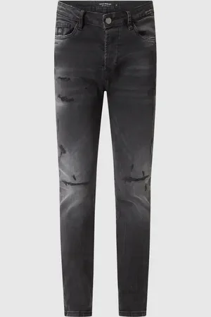 Elias Rumelis Tapered Jeans aus Baumwoll-Mix im Used Look in , Größe 31