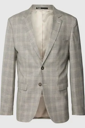SELECTED Slim Fit 2-Knopf-Sakko mit Tartan-Karo Modell 