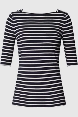 Comma, T-Shirt mit U-Boot-Ausschnitt in , Größe 36