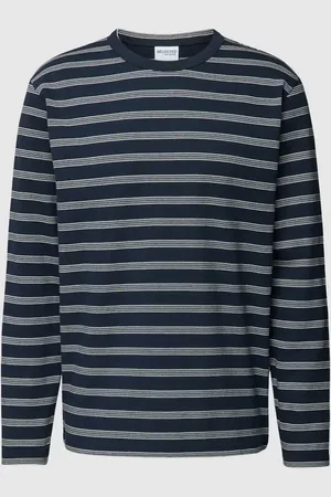 SELECTED Longsleeve mit Streifenmuster Modell 
