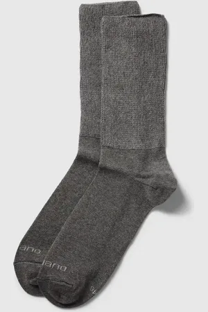 Camano Socken mit Label-Print im 2er-Pack in , Größe 39-42