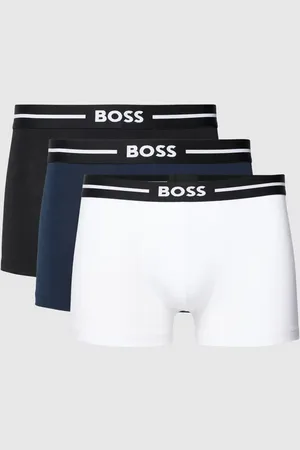 HUGO BOSS Trunks mit elastischem Label-Bund im 3er-Pack in , Größe S