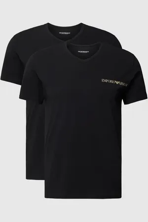 Emporio Armani T-Shirt mit Label-Print im 2er-Pack in , Größe L