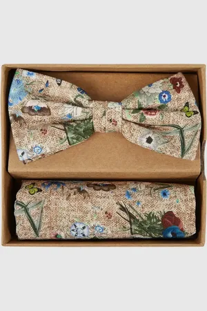 Prince BOWTIE Fliege und Einstecktuch im Set in , Größe 1