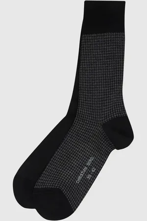 Christian Berg Socken mit Hahnentrittmuster im 2er-Pack in , Größe 43/46