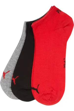PUMA Socken mit elastischem Bündchen im 3er-Pack in , Größe 39/42