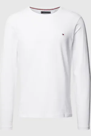 Tommy Hilfiger Slim Fit Longsleeve mit Label-Stitching in , Größe XXL