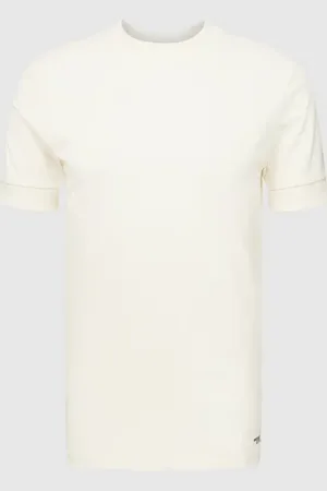 Drykorn T-Shirt mit geripptem Rundhalsausschnitt Modell 