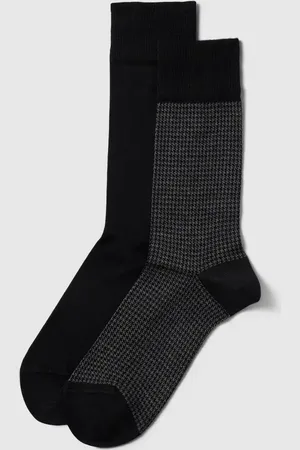Christian Berg Socken mit Hahnentrittmuster im 2er-Pack in , Größe 39/42