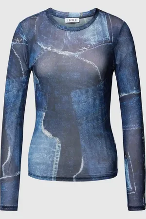 EDITED the label Longsleeve in semitransparentem Design Modell 