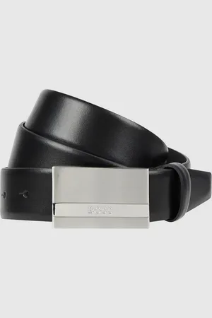HUGO BOSS Ledergürtel mit Logo-Schließe Modell 