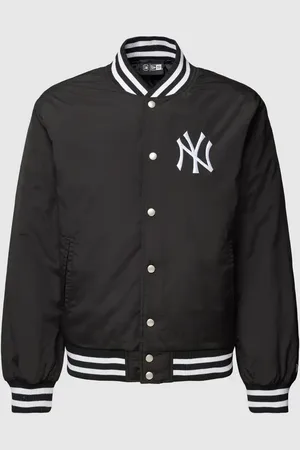 New Era Bomberjacke mit gerippten Abschlüssen in , Größe S