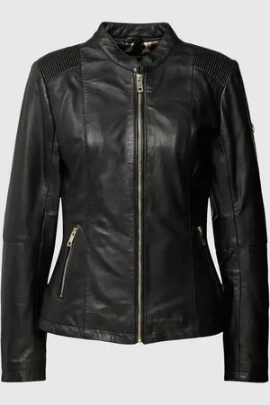 Cabrini Lederjacke mit Ziernähten in , Größe 34