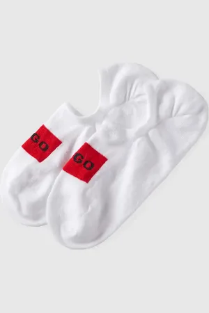 HUGO BOSS Füßlinge mit Label-Print im 2er-Pack in , Größe 35-38