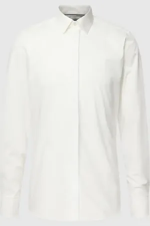 Olymp Slim Fit Smokinghemd aus Baumwolle mit Stretch-Anteil Modell 