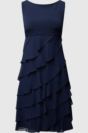 Swing Cocktailkleid aus Chiffon im Stufen-Look in , Größe 36