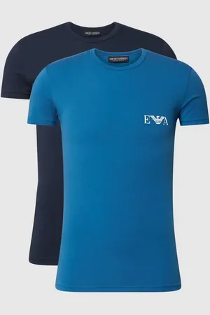 Emporio Armani T-Shirt mit Label-Print im 2er-Pack in , Größe L