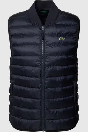 Lacoste Steppweste mit Label-Stitching in , Größe L