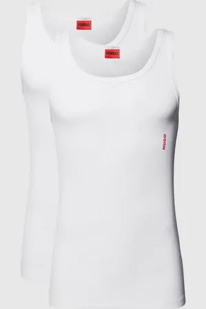 HUGO BOSS Tanktop mit Label-Print im 2er-Pack in , Größe XL