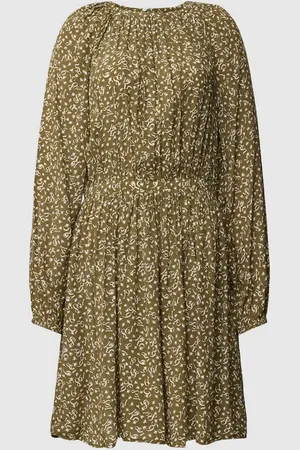 Tommy Hilfiger Knielanges Kleid aus Viskose mit Allover-Print in , Größe 34