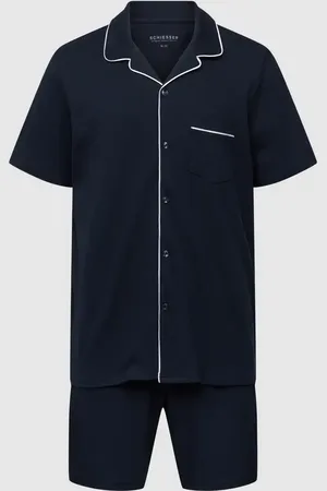 Schiesser Pyjama mit Kontraststreifen in , Größe M