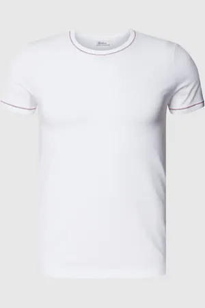 Schiesser T-Shirt mit geripptem Rundhalsausschnitt Modell 