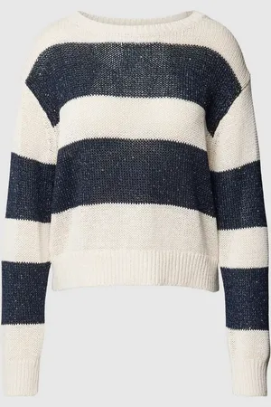 Luisa Cerano Strickpullover aus Leinen-Mix mit überschnittenen Schultern in , Größe 36