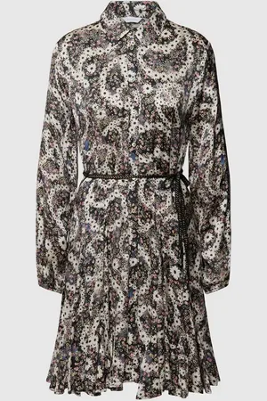 Frogbox Knielanges Hemdblusenkleid aus Viskose in , Größe 42