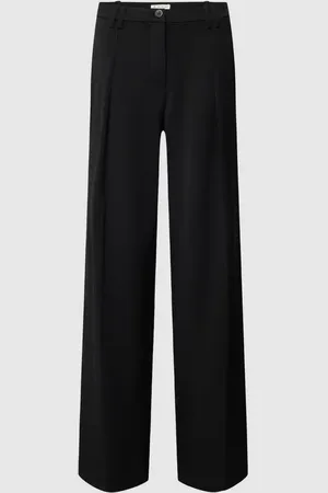 TOM TAILOR Flared Cut Stoffhose mit Bundfalten in , Größe 38/32