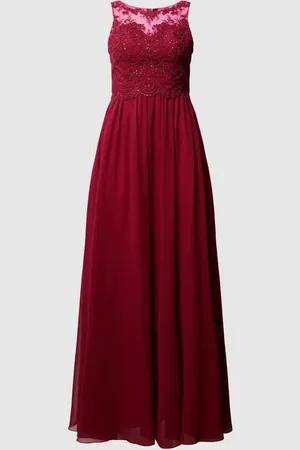 Laona Abendkleid mit Ziersteinen und floralen Stickereien in , Größe M