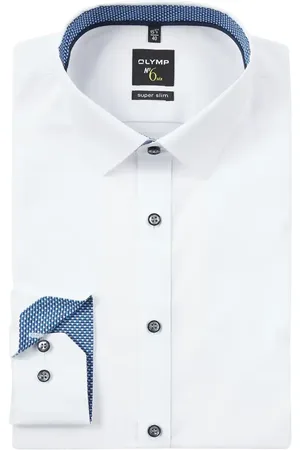 Olymp Super Slim Fit Businesshemd aus Twill in , Größe 40