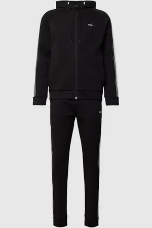 HUGO BOSS Sweatanzug mit Kontraststreifen in , Größe M