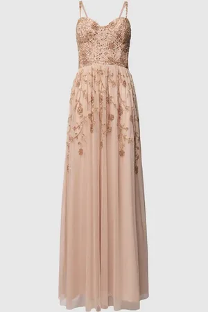 Lace & Beads Abendkleid mit Zierstein- und Paillettenbesatz in , Größe XXS