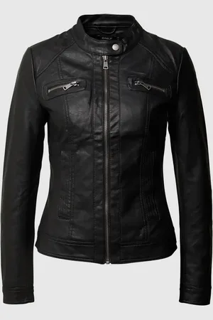 ONLY Jacke im authentischen Leder-Look in , Größe 34