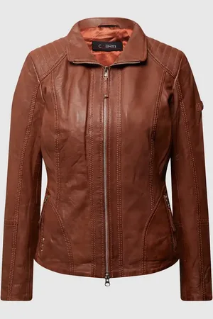 Cabrini Lederjacke mit variablem Stehkragen in , Größe 36
