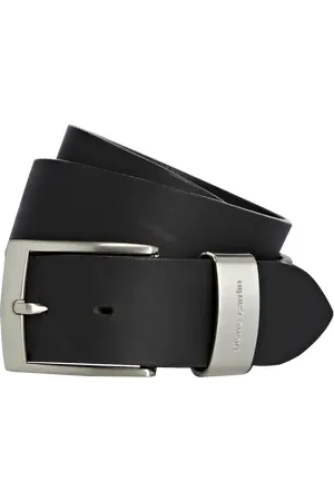 Pierre Cardin Ledergürtel mit matter Schließe in , Größe 85