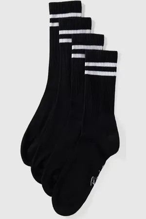 Review Socken mit Kontraststreifen im 4er-Pack in , Größe 39/42