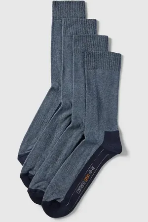Camano Socken mit Label-Print im 4er-Pack in , Größe 43-46