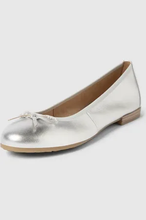 Marco Tozzi Lederballerinas in metallic in , Größe 37