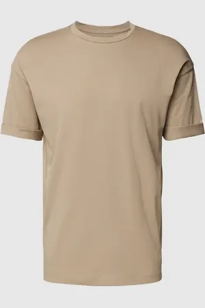 Drykorn T-Shirt mit geripptem Rundhalsausschnitt Modell 