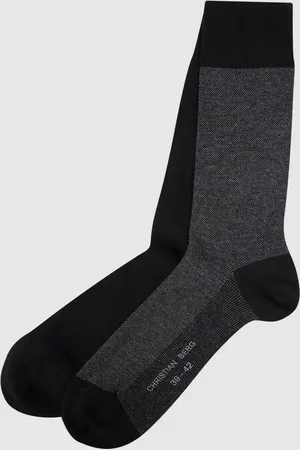 Christian Berg Socken mit Label-Detail im 2er-Pack in , Größe 39/42