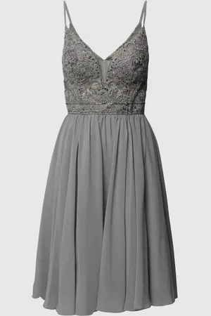 Luxuar Cocktailkleid mit Paillettenbesatz in , Größe 36