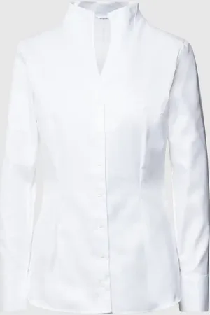 Seidensticker Bluse mit Kelchkragen und Knopfleiste in , Größe 40
