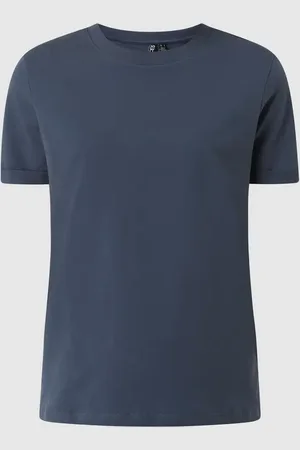 Pieces® T-Shirt mit fixierten Ärmelumschlägen in , Größe XS