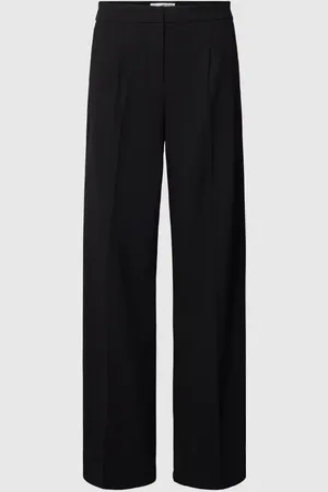 SELECTED Stoffhose mit weitem Bein Modell 