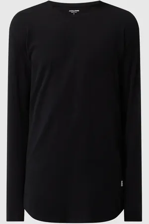 JACK & JONES Longsleeve mit geripptem Rundhalsausschnitt Modell 