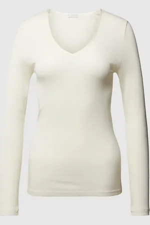 Hanro Funktionsshirt mit abgerundetem V-Ausschnitt in , Größe XS