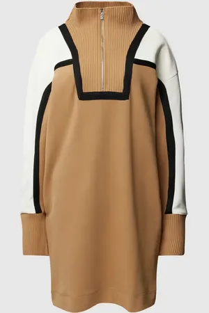 HUGO BOSS PLUS SIZE Strickkleid mit Blockstreifen Modell 